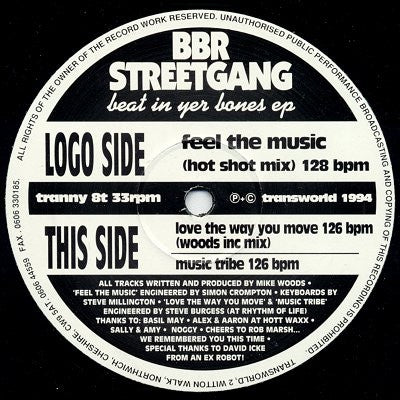 BBR STREETGANG - Beat In Yer Bones EP