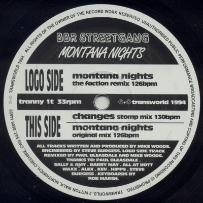BBR STREETGANG - Montana Nights