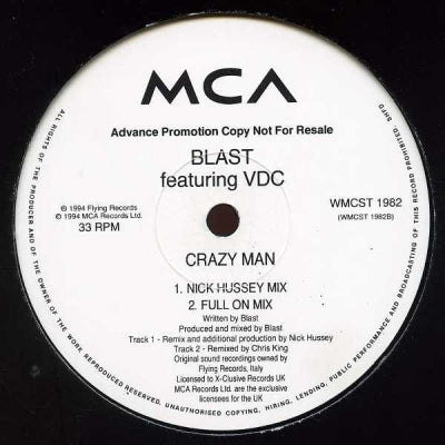 BLAST FEATURING VDC - Crazy Man