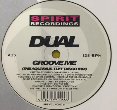 DUAL - Groove Me / Keep On Groovin'