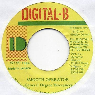 GENERAL DEGREE / BUCCANEER - Smooth Operator / Version