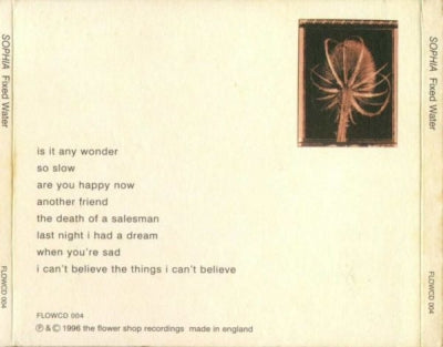 SOPHIA - Fixed water