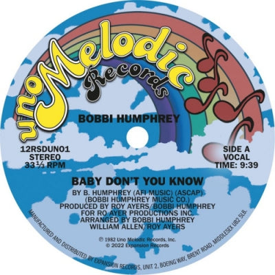 BOBBI HUMPHREY - Baby Don't You Know