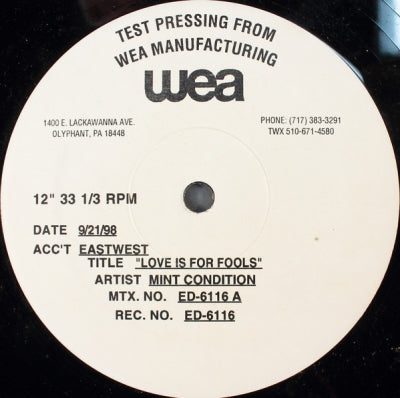 MINT CONDITION / ENVYI / MISTA - Love Is For Fools / Crazy Love / All About You