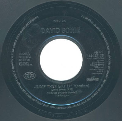DAVID BOWIE - Jump They Say