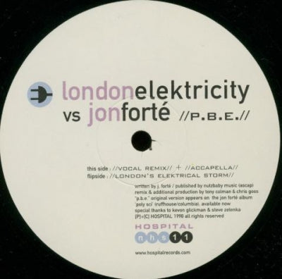 LONDON ELEKTRICITY VS JON FORTé - P.B.E.