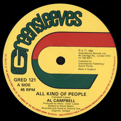 AL CAMPBELL - All Kind Of People / Last Dance