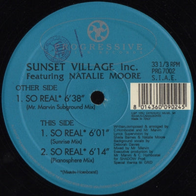 SUNSET VILLAGE INC. FEATURING NATALIE MOORE - So Real