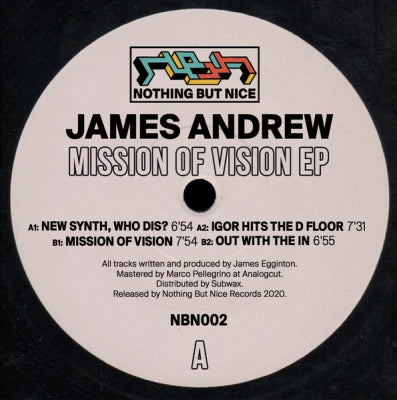 JAMES ANDREW - Mission Of Vision EP