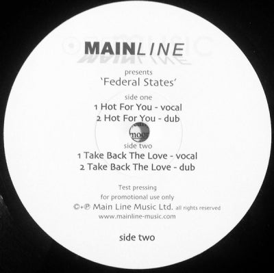 FEDERAL STATES - Hot For You / Take Back The Love