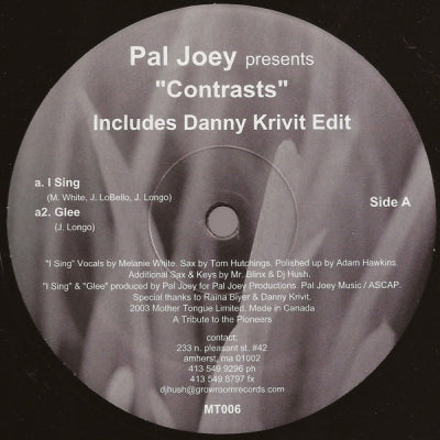 PAL JOEY PRESENTS CONTRASTS - I Sing / Glee