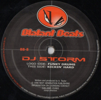 DJ STORM FEAT. CLAIRE SHERIDAN - Funky Drums / Kickin' Hard