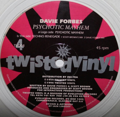 DAVIE FORBES - Psychotic Mayhem