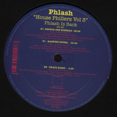 PHLASH - House Phillerz Vol 3 (Phlash Is Back)