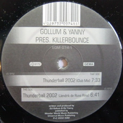 GOLLUM & YANNY PRES. KILLERBOUNCE - Thunderball 2002