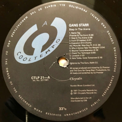 GANG STARR - Step In The Arena