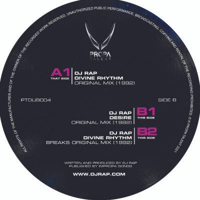 DJ RAP - Propa Dubs Vol 4 (Divine Rhythm / Desire)