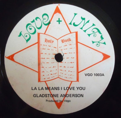 GLADSTONE ANDERSON / CHOSEN FEW - La La Means I Love You / Love Between A Boy & Girl