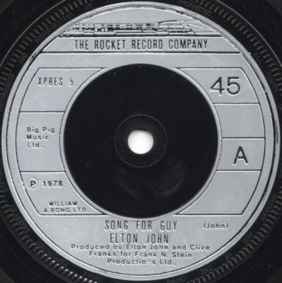 ELTON JOHN - Song For Guy / Lovesick