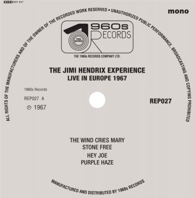 THE JIMI HENDRIX EXPERIENCE - Live In Europe 1967