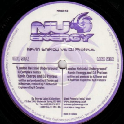 KEVIN ENERGY VS. DJ PROTEUS - London Helsinki Underground