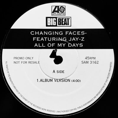 CHANGING FACES FEATURING JAY-Z - All Of My Days
