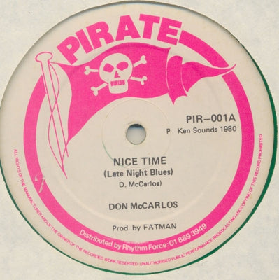 DON MCCARLOS - Nice Time (Late Night Blues) / Get Up