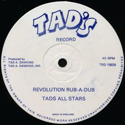 JOHNNY OSBOURNE / TADS ALL STARS - One More Rub-A-Dub / Revolution Rub-A-Dub
