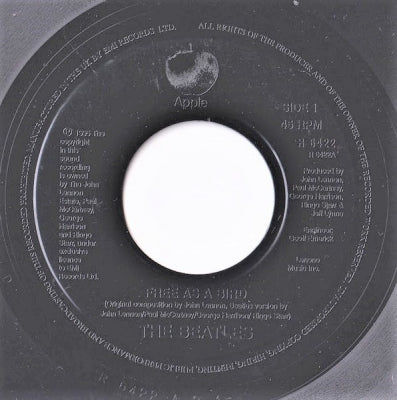 THE BEATLES - Free As A Bird / Christmas Time (Is Here Again)