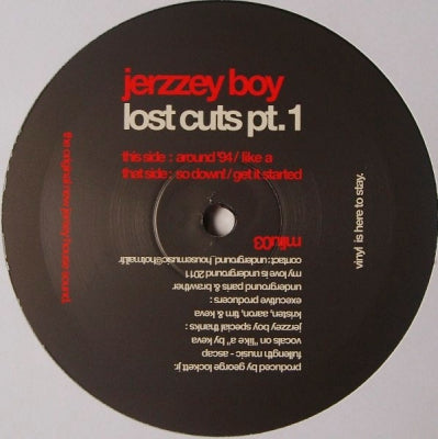 JERZZEY BOY - Lost Cuts Pt.1