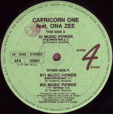 CAPRICORN ONE FEAT. ONA ZEE - Music Power