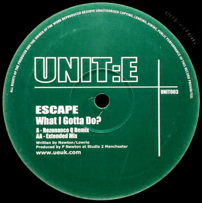 ESCAPE - What I Gotta Do?