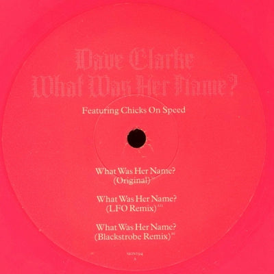 DAVE CLARKE - What Was Her Name