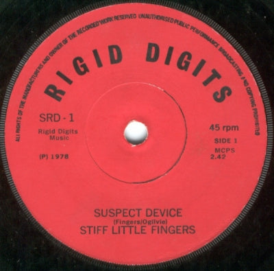 STIFF LITTLE FINGERS - Suspect Device