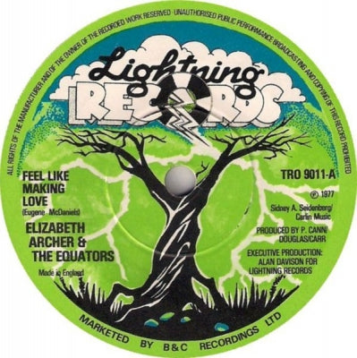 ELIZABETH ARCHER & THE EQUATORS - Feel Like Making Love / Version