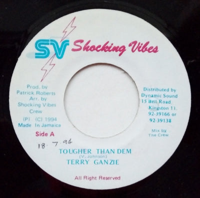 TERRY GANZIE - Tougher Than Dem / Version Cordy Roy