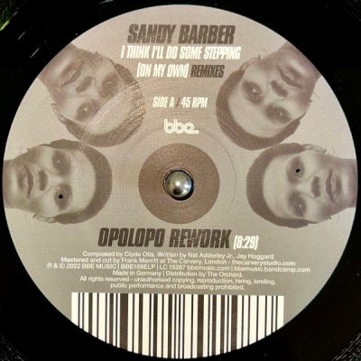 SANDY BARBER - I Think I'll Do Some Stepping (On My Own) (Remixes)