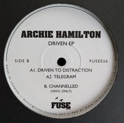 ARCHIE HAMILTON - Driven EP