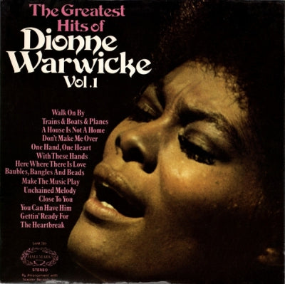 DIONNE WARWICKE - The Greatest Hits Of Dionne Warwicke Vol. 1