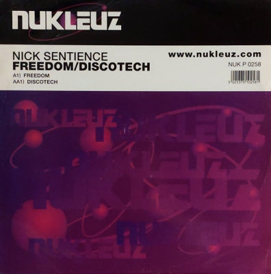 NICK SENTIENCE - Freedom / Discotech