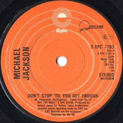 MICHAEL JACKSON - Don't Stop Till You Get Enough