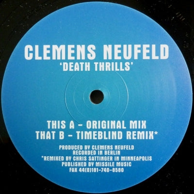 CLEMENS NEUFELD - Death Thrills