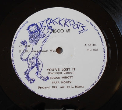 SUGAR MINOTT / PAPA HONEY - You've Lost It / Loving Dub