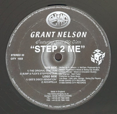 THE GRANT NELSON PROJECT FEATURING JEAN MCCLAIN - Step 2 Me