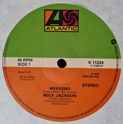 MICK JACKSON - Weekend
