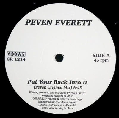 PEVENN EVERETT - Put Your Back Into It