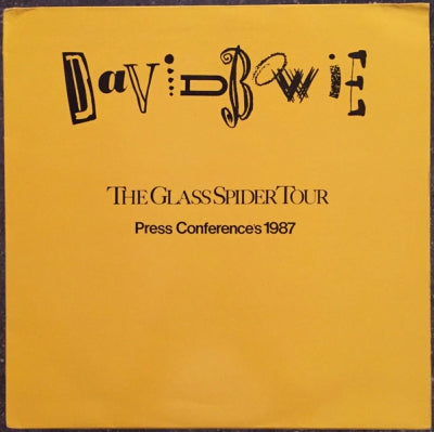 DAVID BOWIE - The glass Spider tour press Conferences 1987