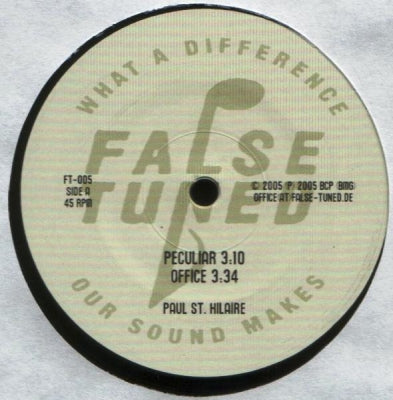 PAUL ST. HILAIRE - Peculiar