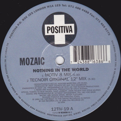 MOZAIC - Nothing In The World