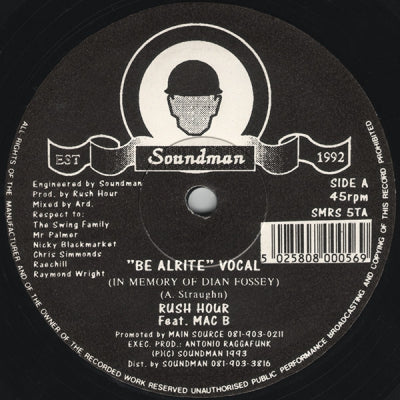 RUSH HOUR - Be Alrite